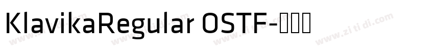 KlavikaRegular OSTF字体转换 KlavikaRegular OSTF字体转换